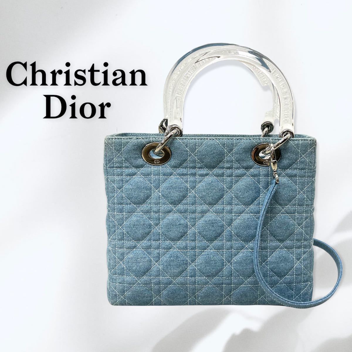 純日本製 値下げ！Christian Dior★レディディオールカナージュハンドバッグ ハンドバッグ