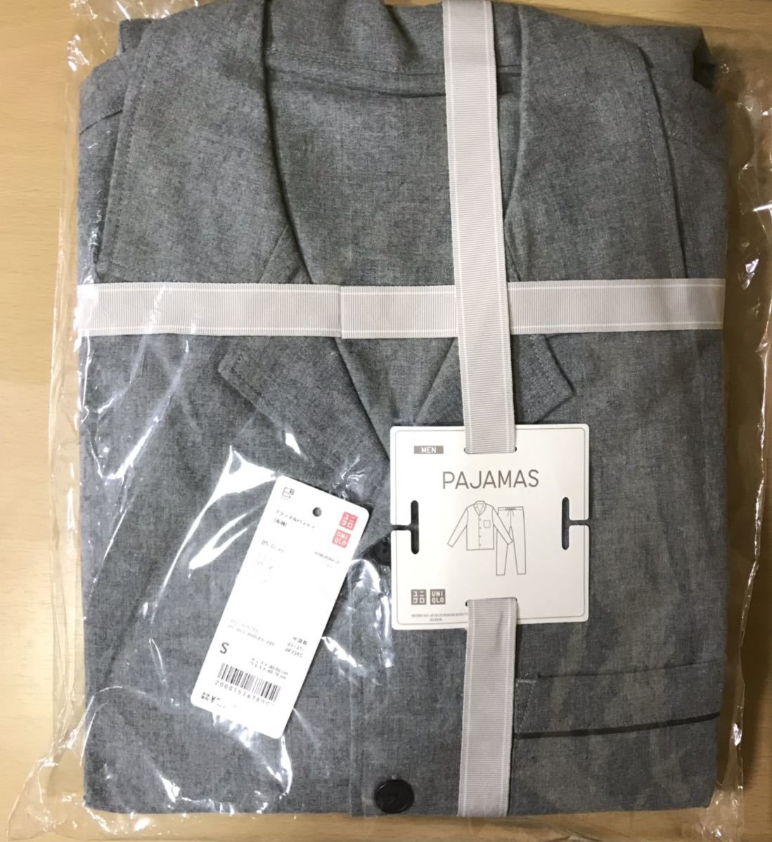 新品 ユニクロ フランネルパジャマ(長袖)Sサイズ グレー|PayPayフリマ