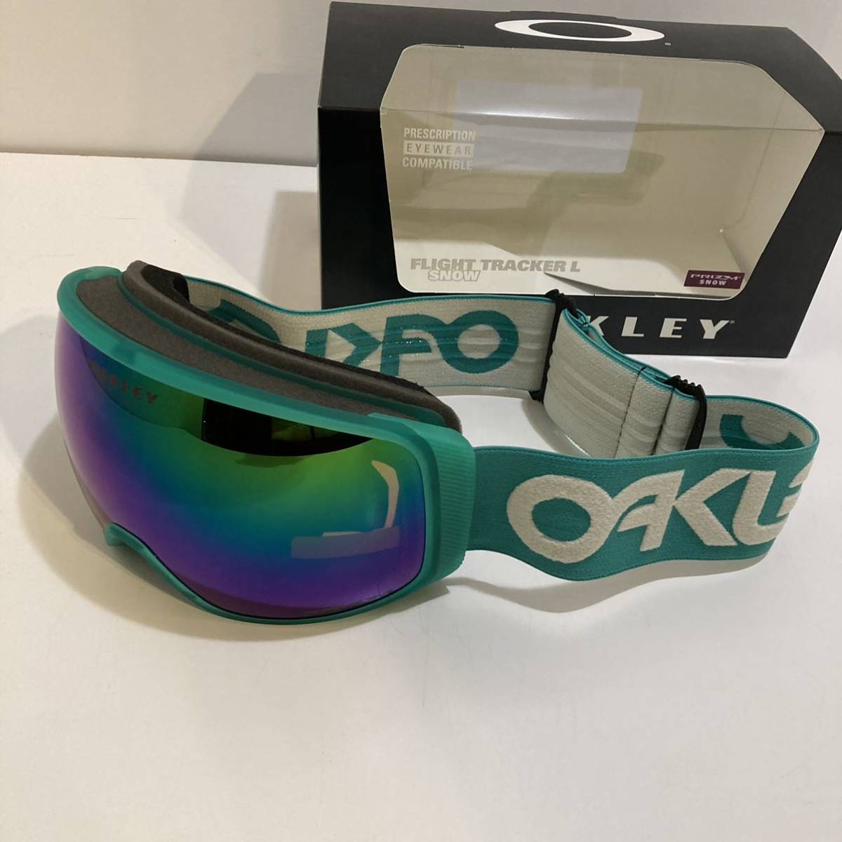 21-22 日本正規 新品 OAKLEY ゴーグル FLIGHT TRACKER L B1B FACTORY PILOT CELESTE PRIZM SNOW JADE オークリー ファクトリー パイロット_画像1