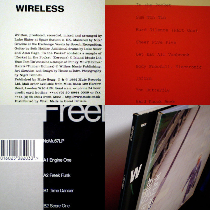 【テクノLP2枚セット】Luke Slater/ルーク・スレーター『Freek Funk』【3枚組限定盤】&『Wireless』(2枚組)/90年代UK Techno名盤_画像6
