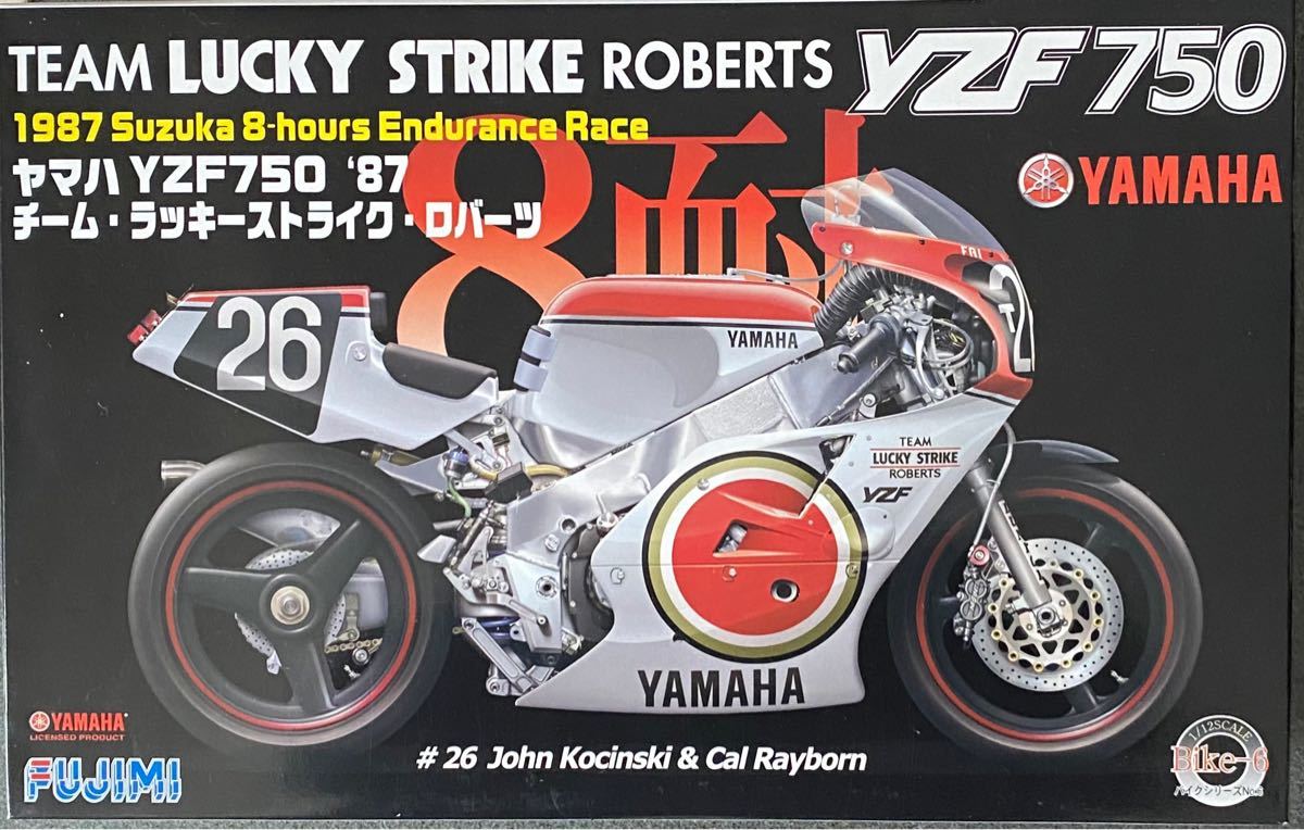 ヤマハ YZF750 87チーム ラッキーストライク・ロバーツ （1/12スケール BIKE No.6 141367）