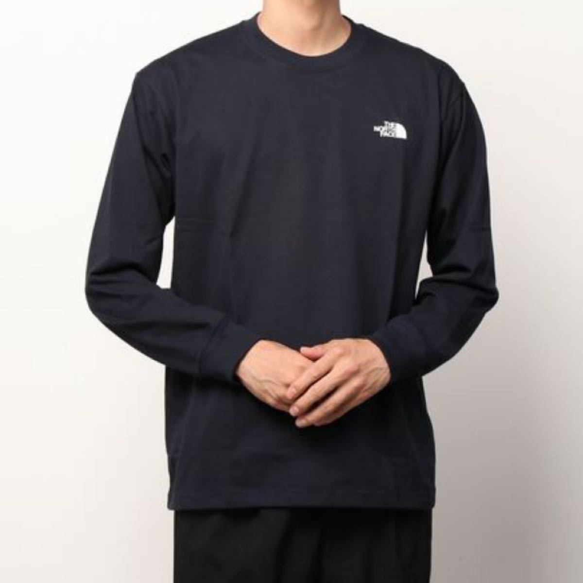 Tシャツ THE NORTH FACE   ノース・フェイス ロゴ　バック　黒　 ロングスリーブ　 カットソー　 長袖　