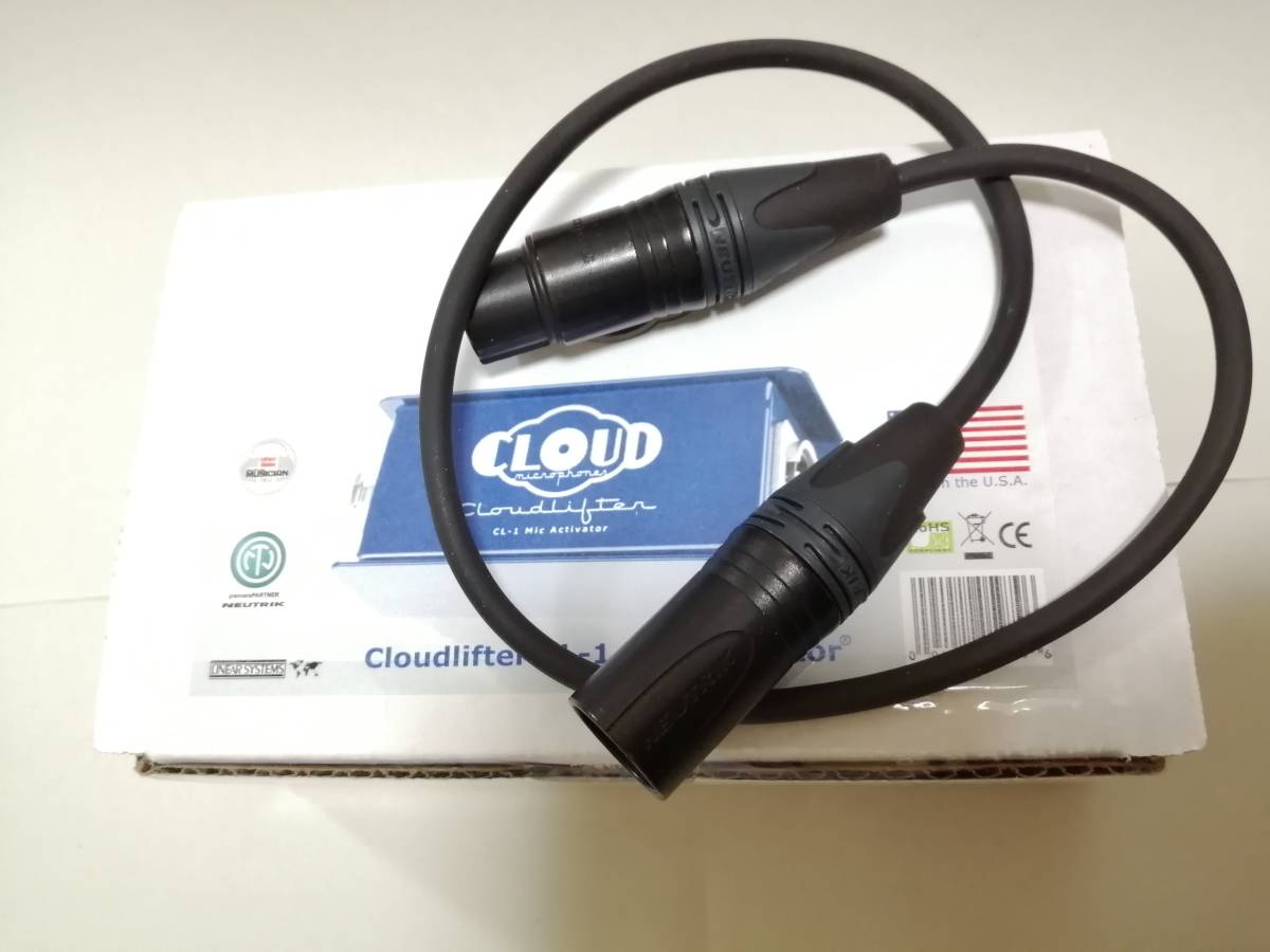 新品 Cloud Microphones Cloudlifter CL-1 XLRケーブル CANARE製 0.5m付 クラウドリフター プリアンプ アクティベーター マイクブースター_画像1