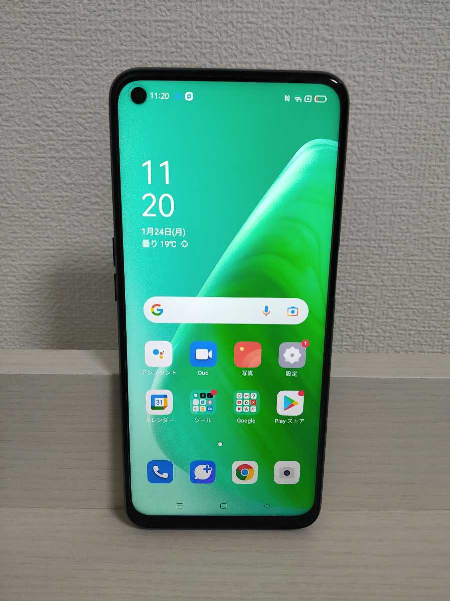 送料無料 新品同様 au SIMフリー oppo A54 5G OPG02 本体 利用制限〇