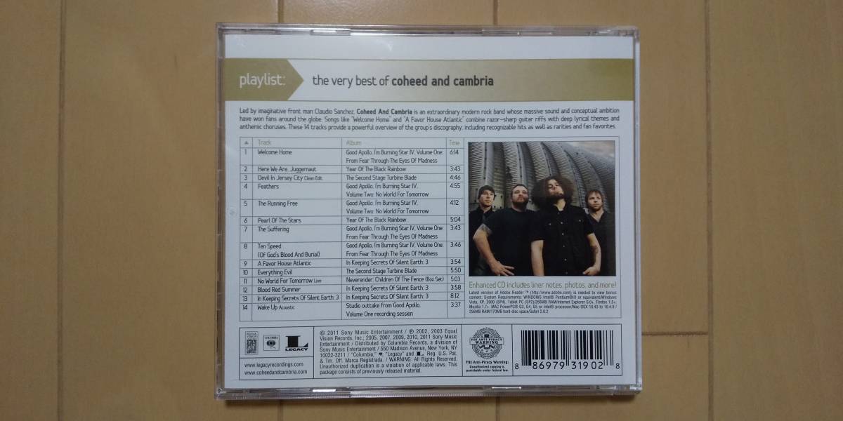 【送料無料】輸入盤CD Playlist The Very Best Of Coheed And Cambria : Coheed And Cambria(コヒード・アンド・カンブリア) ベスト盤