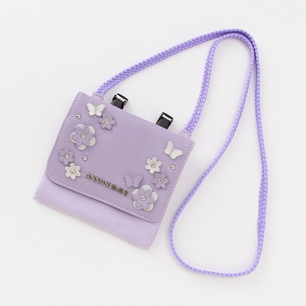 * Anna Sui Mini * cat embroidery movement pocket * lavender * tag equipped * Christmas present *....*ANNASUImini*