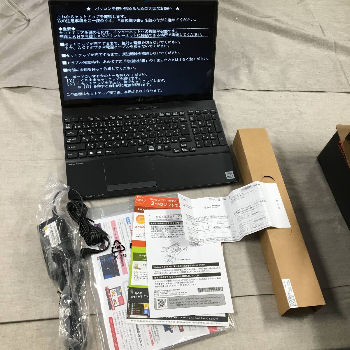  не использовался FMV LIFEBOOK WA1/F3 FMVWF3A155 FMV LIFEBOOK AH серии WA1/F3 Core i5*8GB память *SSD 256GB