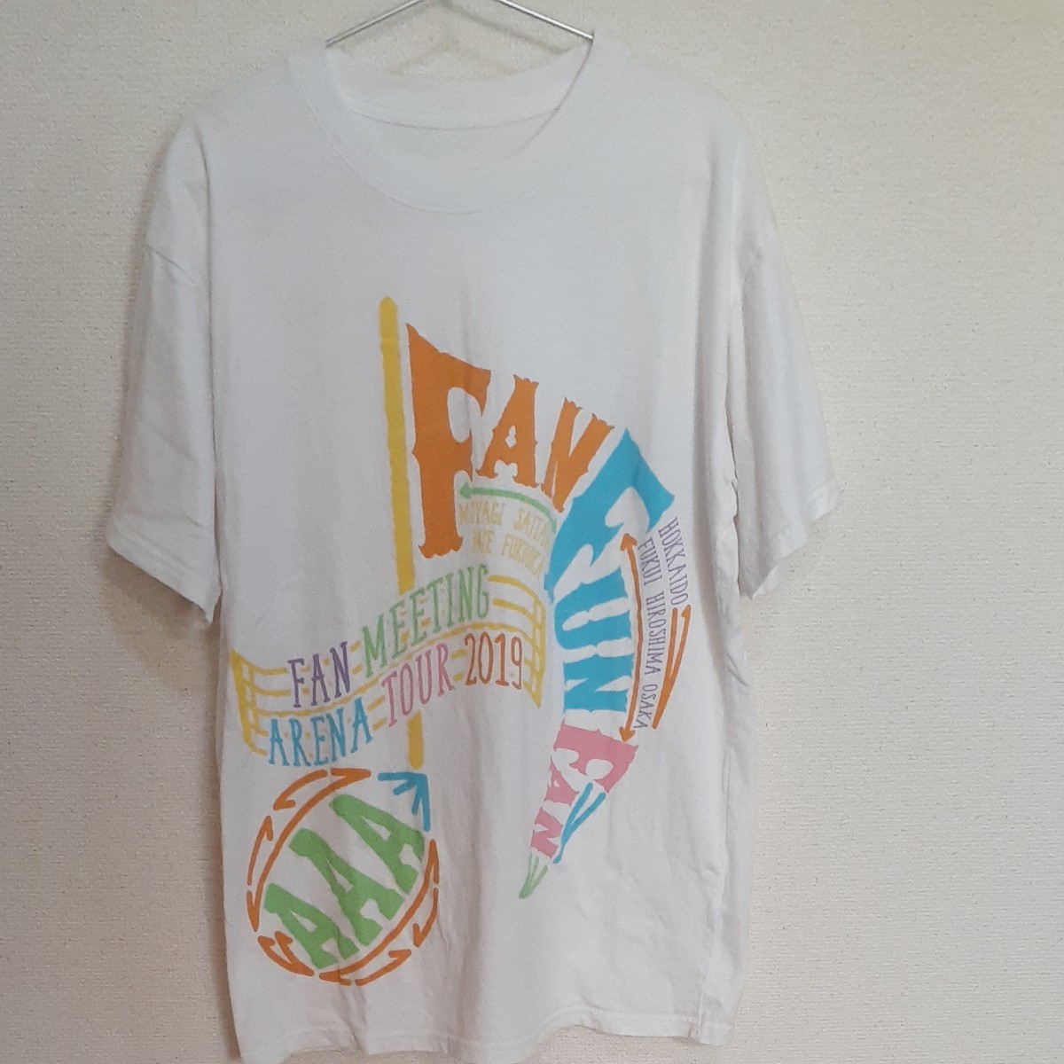AAA　ファンミーティング2019 FANFUNFAN ライブTシャツ  L