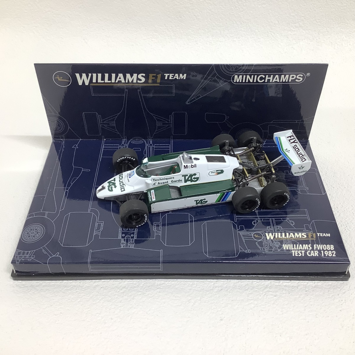 1/43 ミニチャンプス Williams ウィリアムズ FW08B Test Car 1982 6輪 テストカー MINICHAMPS ミニカー 2