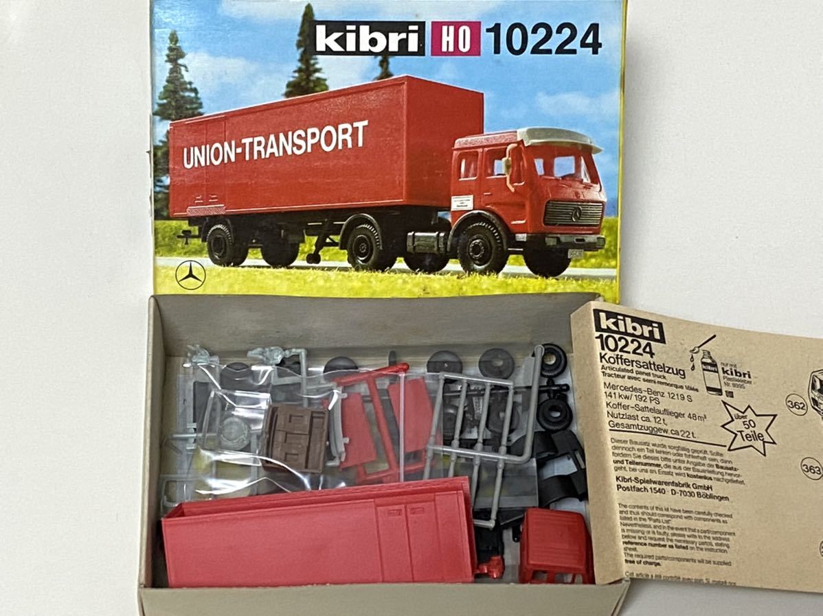 * не собран kibri HO 10224ki желтохвост запад Германия производства 13×2.8×4.5.UNION-TRANSPORT прицеп грузовик модель 