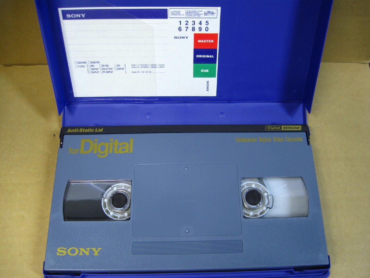 ▽SONY BCT-D124L Digital BETACAM デジタルベータカムテープ 124分 2本 新品 ソニー Lサイズカセット_画像4