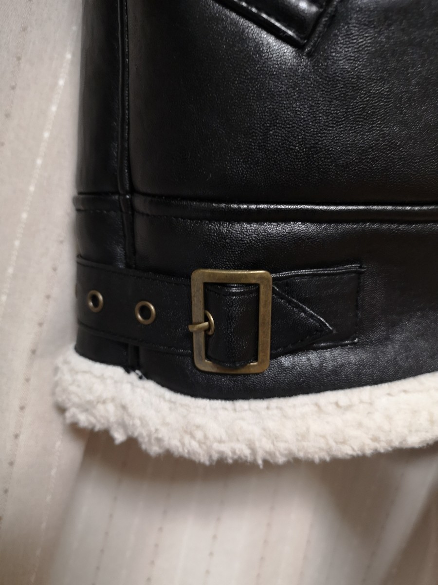 L】JACKROSE ローリングストーンズ コラボフェイクムートン L】JACKROSE ローリングストーンズ コラボフェイクムートン