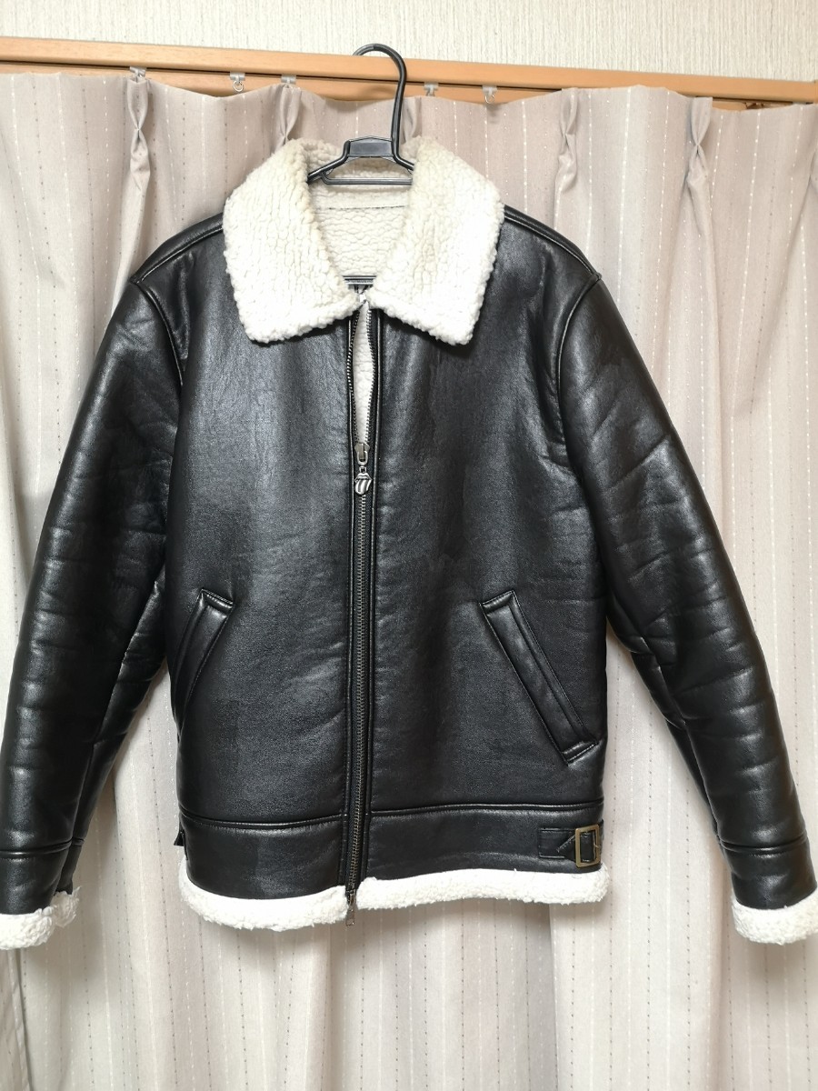 L】JACKROSE ローリングストーンズ コラボフェイクムートン L】JACKROSE ローリングストーンズ コラボフェイクムートン