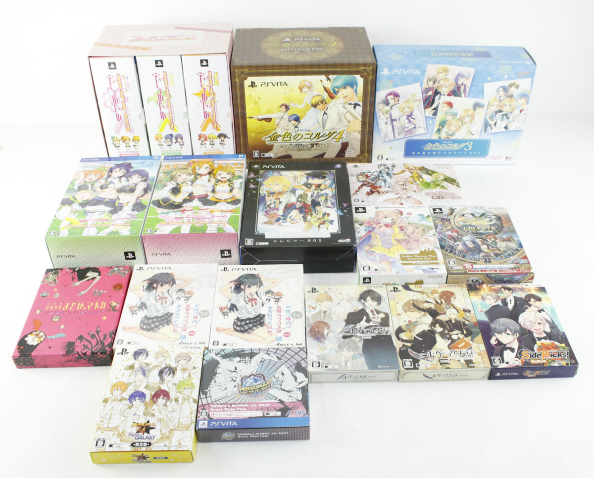 【中古・ジャンク品】PS Vita 限定版 ソフト 俺ガイル ゆゆゆ ラブライブ ペルソナ4 金色のコルダ3 他 まとめセット【一部未開封】 ”_画像1