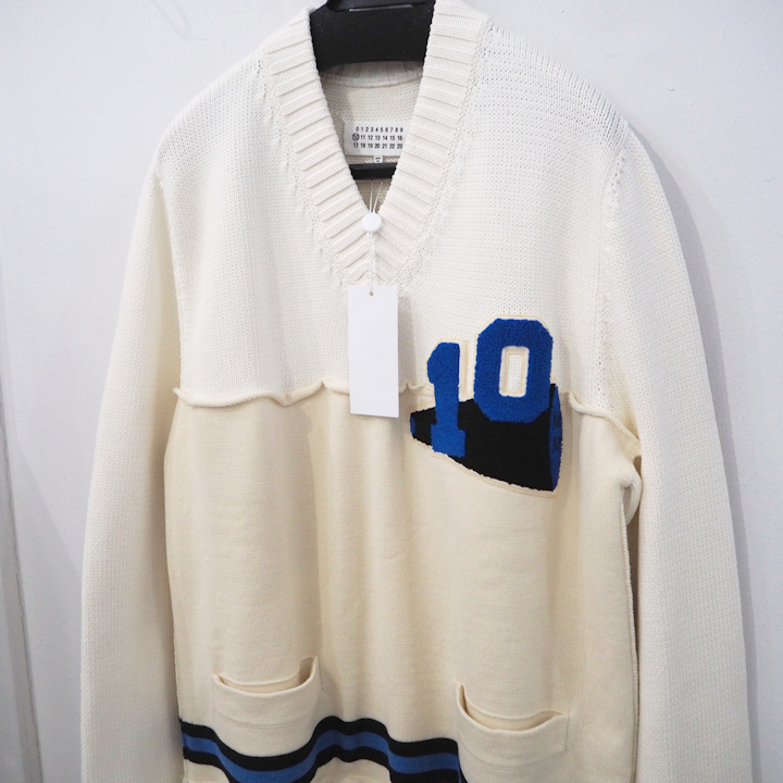 Yahoo!オークション - 新品 メゾンマルジェラ 20ss 再構築 Vネック