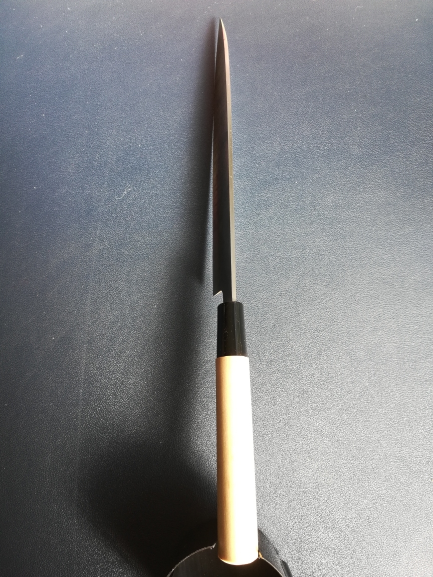 日本製　和包丁　刺身包丁　刃渡り210mm　全長335ｍｍ　泉州作　御料理包丁_画像9