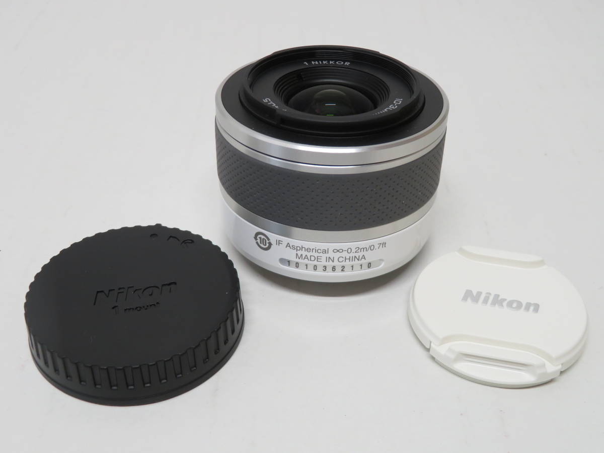 【ジャンク品】HE-003◆ニコン ミラーレス一眼カメラ Nikon 1 (ニコンワン) J2 標準ズームレンズキット ホワイト ジャンク品_レンズ