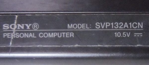 2724 キー抜け 液晶画面表示ムラ ジャンク SONY VAIO SVP13219DJB Corei5-4200U 1.6GHz/4GB/SSD 128GB/13.3型フルHD/タッチパネル/Windws10_画像4