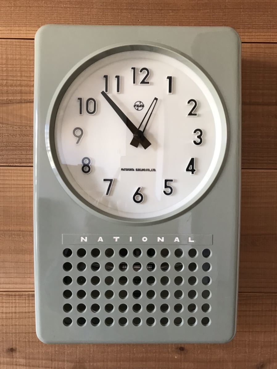 昭和レトロ ナショナル 希少 National 振り子時計 壁掛け時計 柱 昭和レトロ ナショナル 希少 National 振り子時計 壁掛け時計 柱