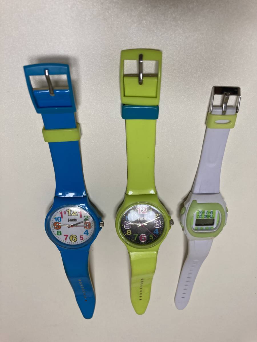  wristwatch 3 piece set ( freebie attaching )