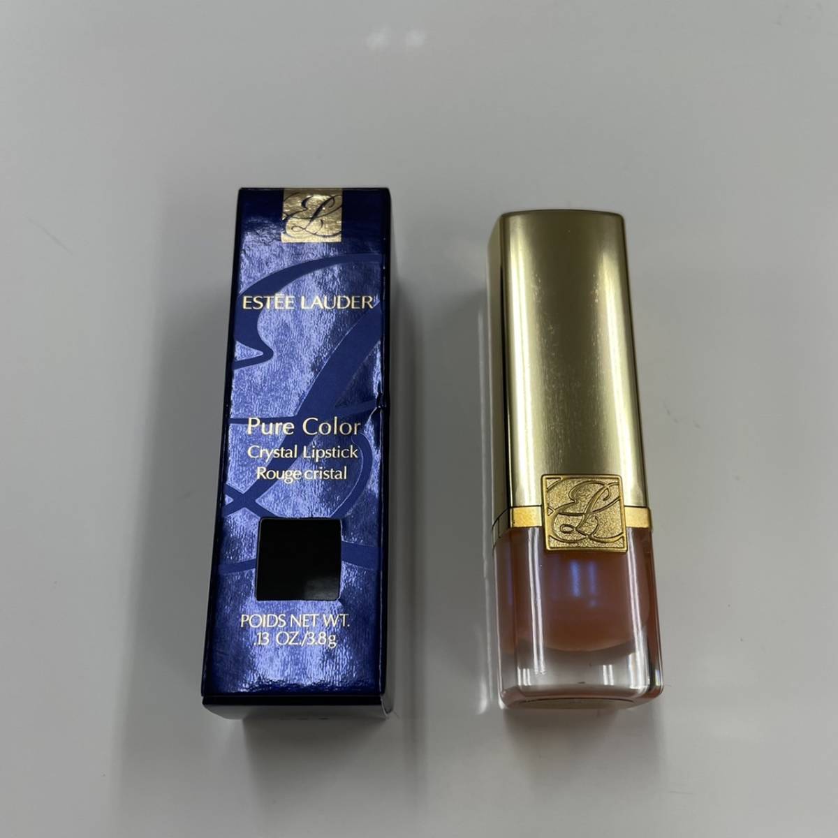 送料無料！ESTEE LAUDER ピュアカラー クリスタル シアー リップスティック　01