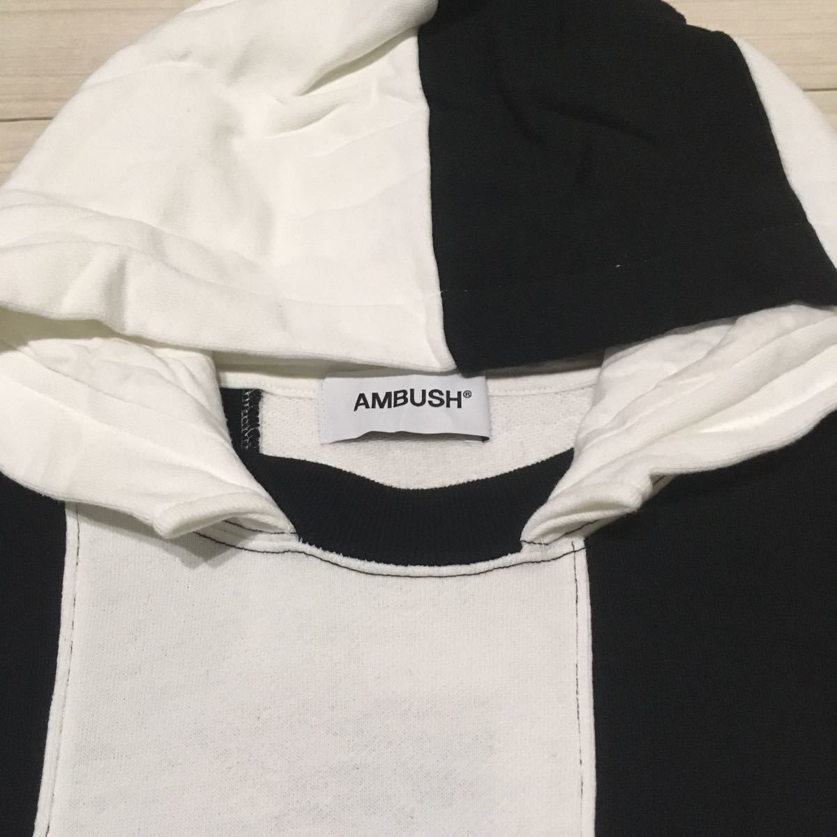 AMBUSH アンブッシュ パッチワークパーカー ホワイト Sサイズ