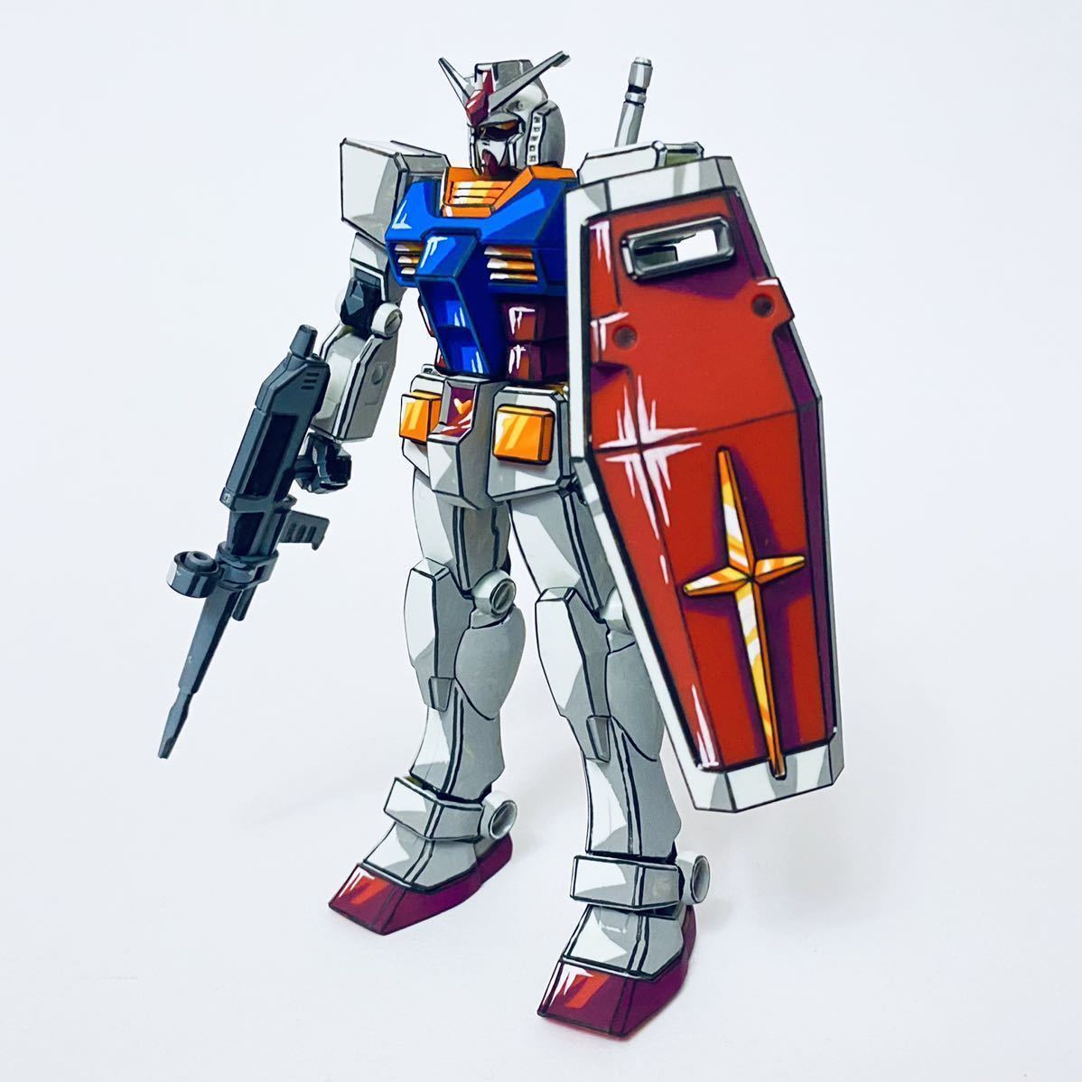 Yahoo!オークション - 完成品 ガンダム アニメ塗り イラスト風 Yahoo!オークション - 完成品 ガンダム アニメ塗り イラスト風