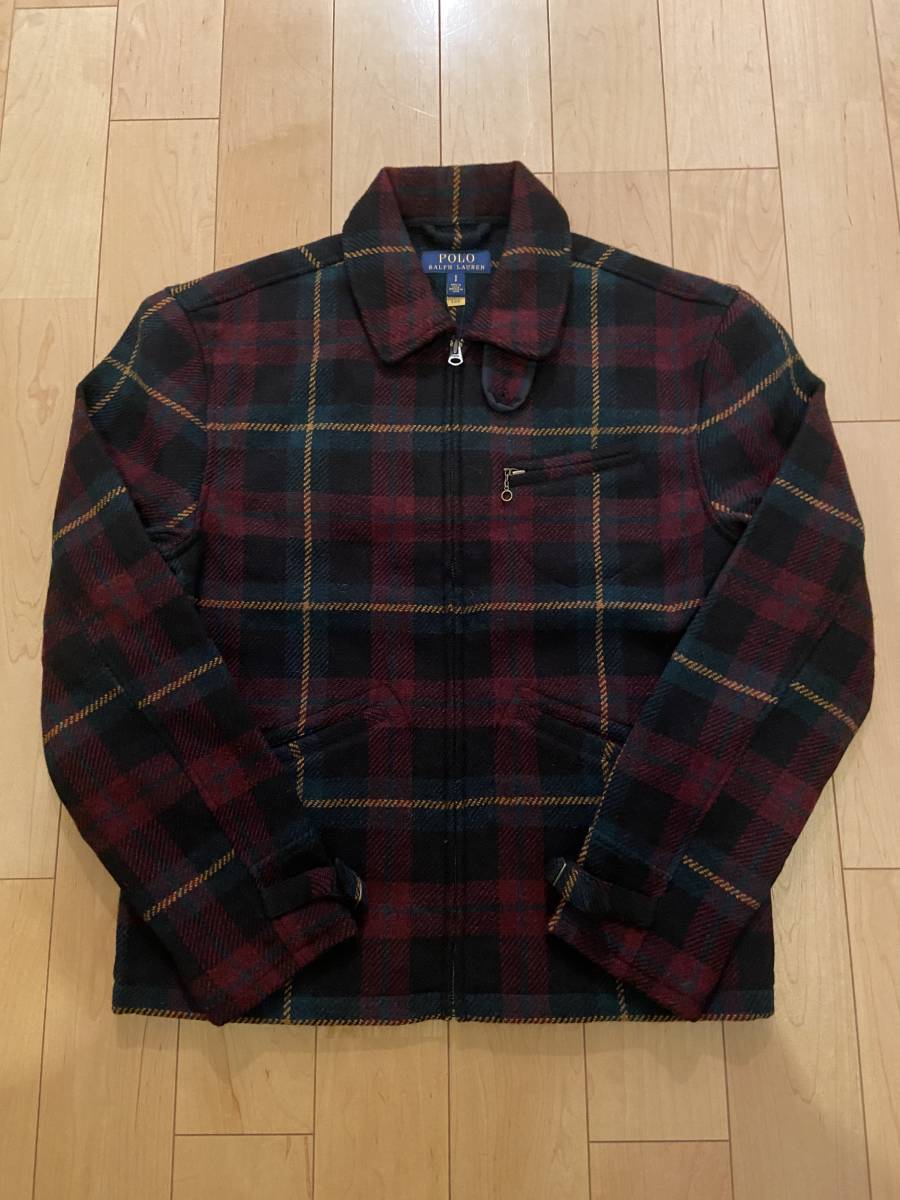 Polo Ralph Lauren plaid tweed newsboy jacket Sサイズ ポロラルフローレン ツイードジャケット