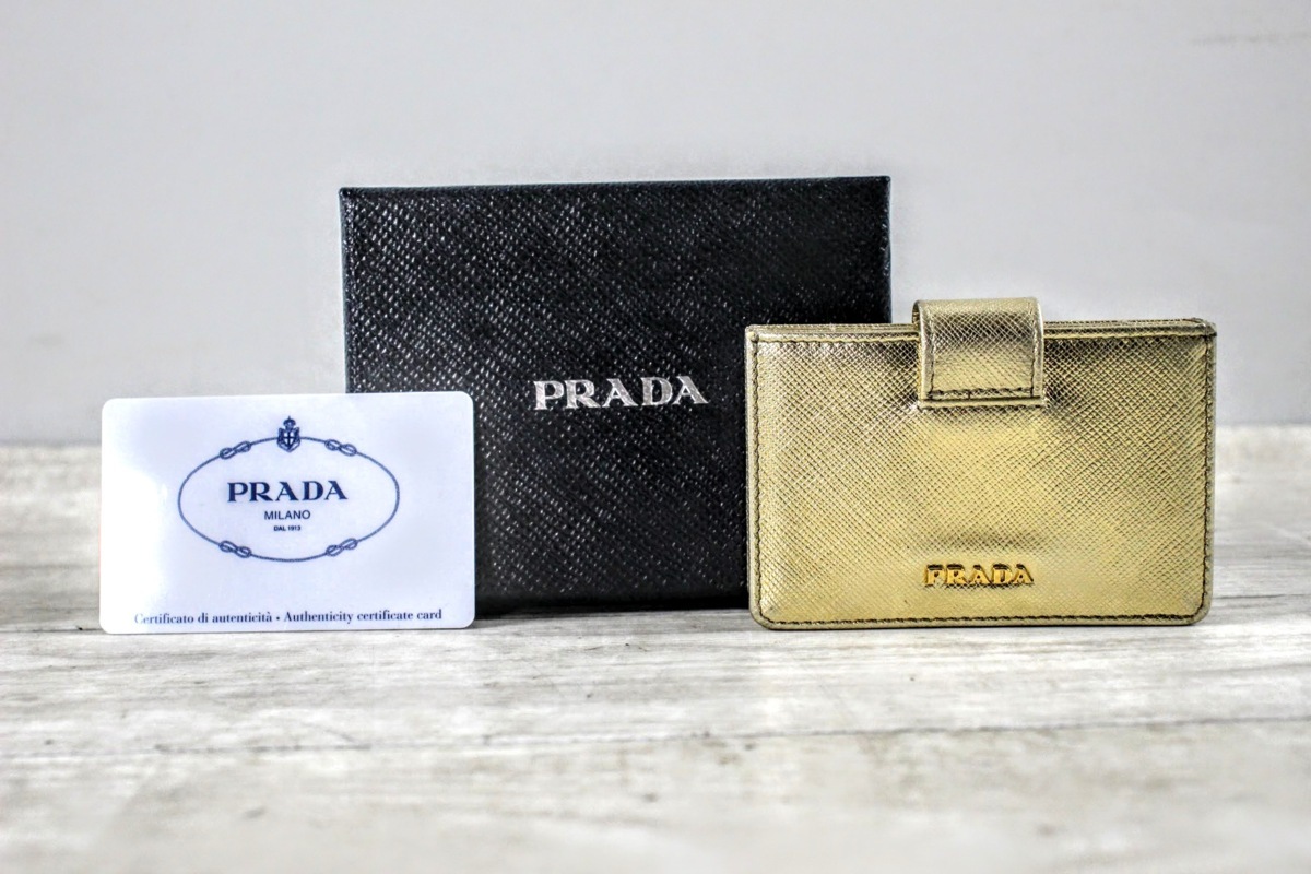 【1円スタート】G1517 PRADA プラダ　カードケース　_画像1