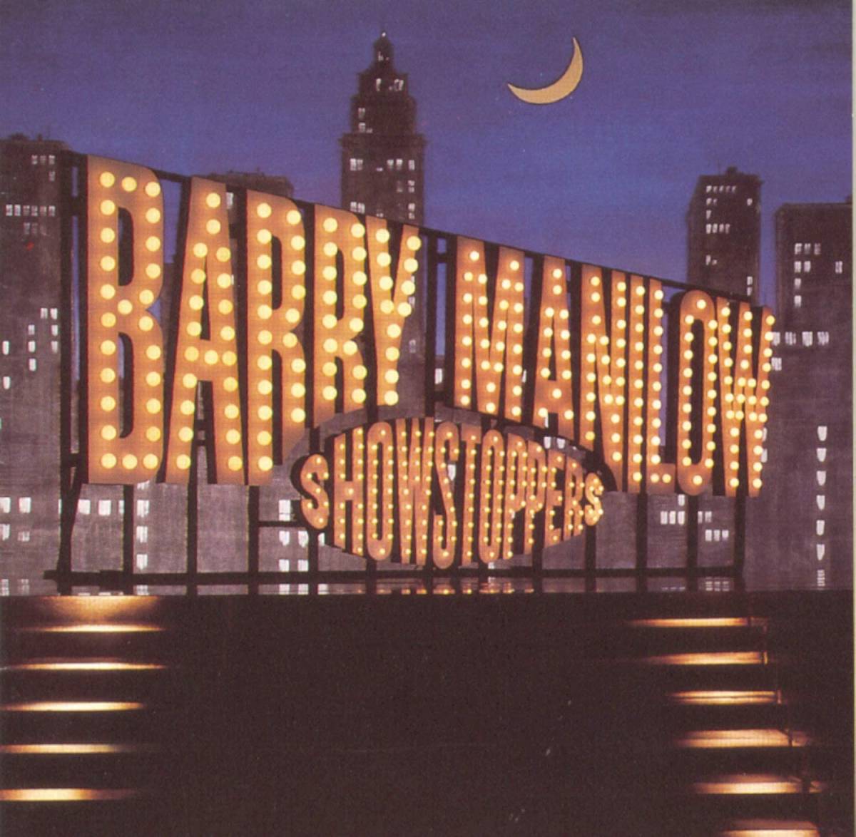 名盤 BARRY MANILOW Showstoppers バリー・マニロウ 　フュージョン界の超絶技巧ドラマー、デイブ・ウェックルの若かりし頃の録音　_画像1