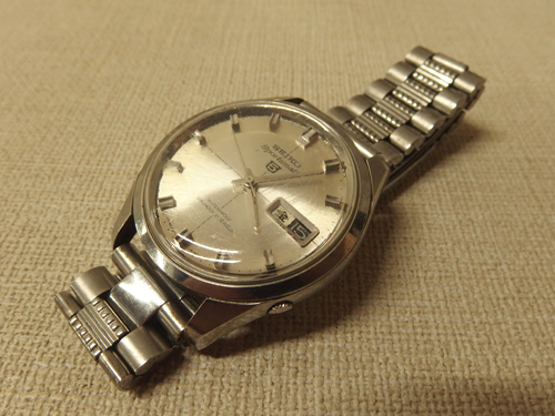 0120041a【メ便】SEIKO Sportsmatic 5 DIASHOCK 21 JEWELS 6619-8110/セイコー 自動巻き 腕時計/中古品/動作簡易確認/ゆうパケット可能_画像1