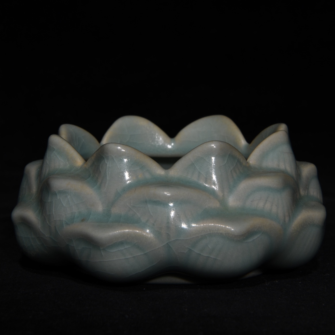 典藏*汝窯*瓷器*蓮花筆洗置物 賞物 古美術品 中国古美術
