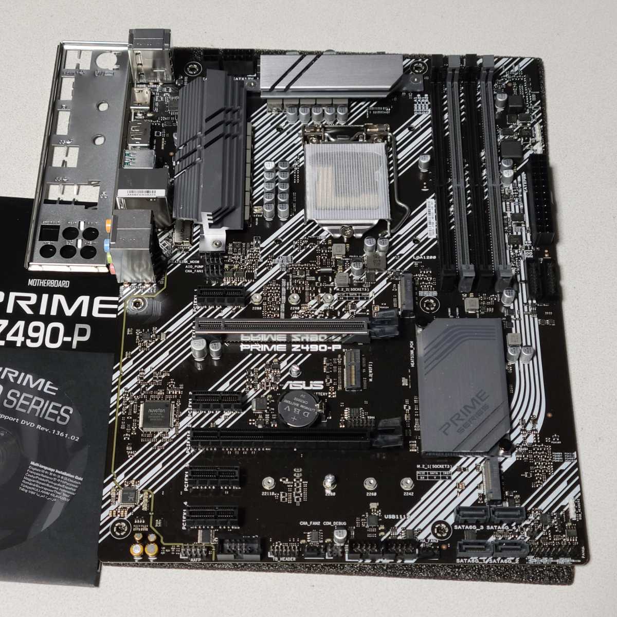 ASUS PRIME Z490-P IOパネル付属 LGA1200 ATXマザーボード 第10世代CPU対応 最新Bios 動作確認済 PCパーツ