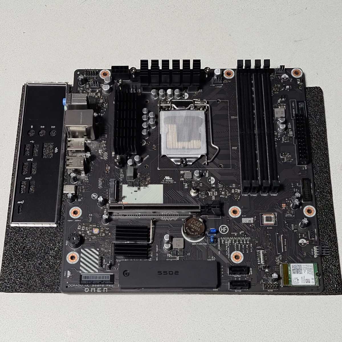 HP OMEN Z490 チップセット搭載 IOパネル付属 LGA1200 MicroATXマザーボード 第10世代CPU対応 動作確認済 PCパーツ