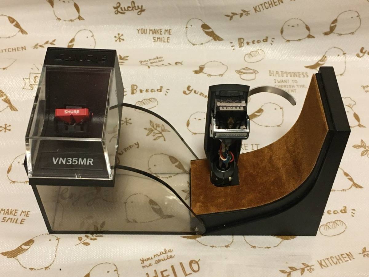 送料無料【 SHURE V15 V-15 TYPE III 】 MMカートリッジ +【 VN35E VN-35E )+ VN35MR VN-35MR )】 交換針 +【 STAX HS-7 】 シェル シュア V15 TYPE3.4セット VN35E付き