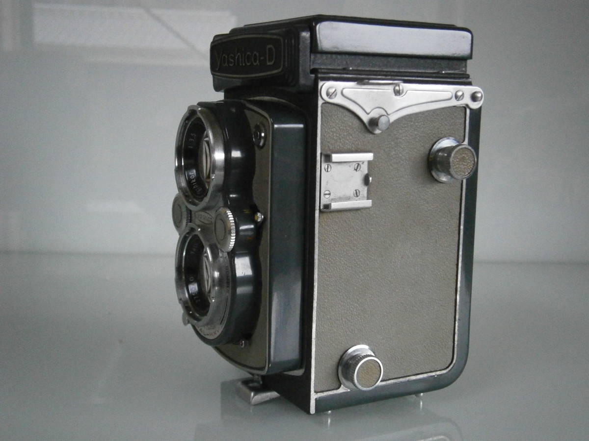 ◎ヤシカフレックス二眼レフカメラ YASHICA D グレー・露出計付