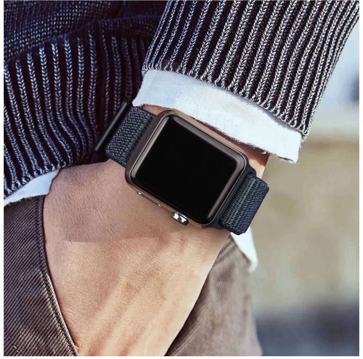 Apple Watch ベルト　ナイロンバンド　アップルウォッチ バンド42/44/45mm 2本　柔らかいベルト　年末セール_画像3
