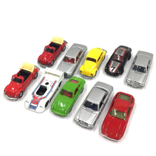 トミカ 1/67 Mercedes-Benz 450SEL No.F7 / 1/63 Porsche 928 No.F53 他 ワーゲン 含 ミニカー 計10点 セット