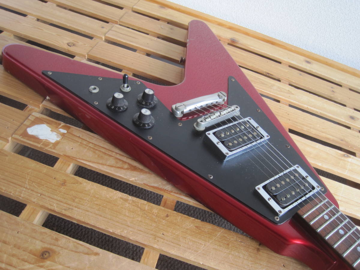 Yahoo!オークション - Greco(グレコ)1983年製 Flying V CAR Yahoo!オークション - Greco(グレコ)1983年製 Flying V CAR