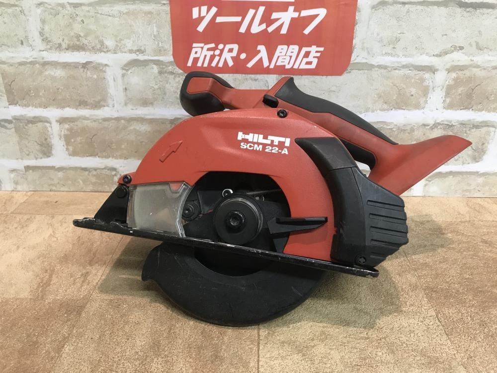 HILTIヒルティ充電式金属切断用丸ノコSCM22a本体のみ-