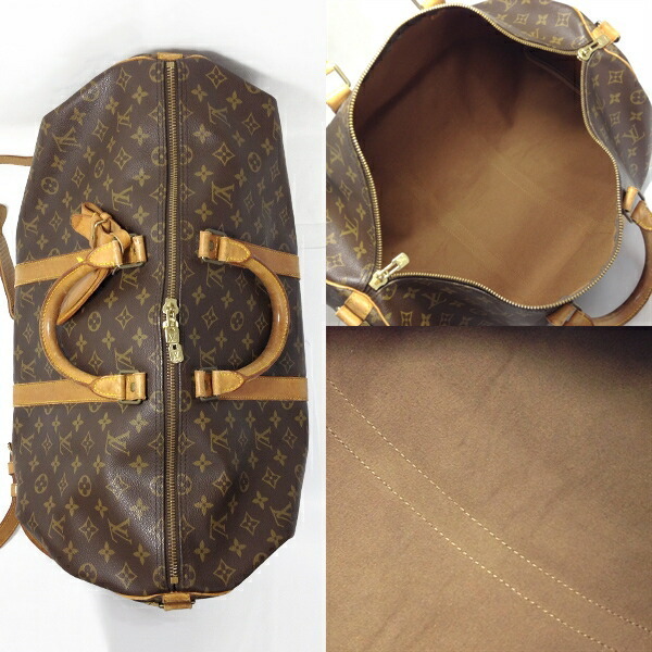 【中古】LOUIS VUITTON ルイヴィトン モノグラム キーポル50 M41426 ボストンバッグ ショルダー 旅行 トラベル レディース ブラウン系_画像2