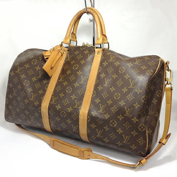 【中古】LOUIS VUITTON ルイヴィトン モノグラム キーポル50 M41426 ボストンバッグ ショルダー 旅行 トラベル レディース ブラウン系_画像1