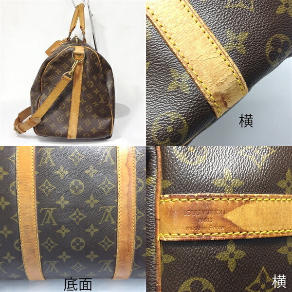 【中古】LOUIS VUITTON ルイヴィトン モノグラム キーポル50 M41426 ボストンバッグ ショルダー 旅行 トラベル レディース ブラウン系_画像3