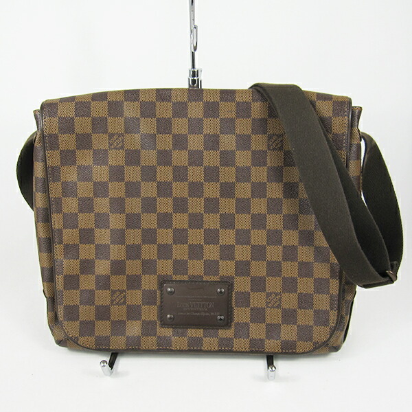 【中古】LOUIS VUITTON ルイヴィトン ダミエ エベヌ ブルックリンMM N51211 ショルダーバッグ_画像1