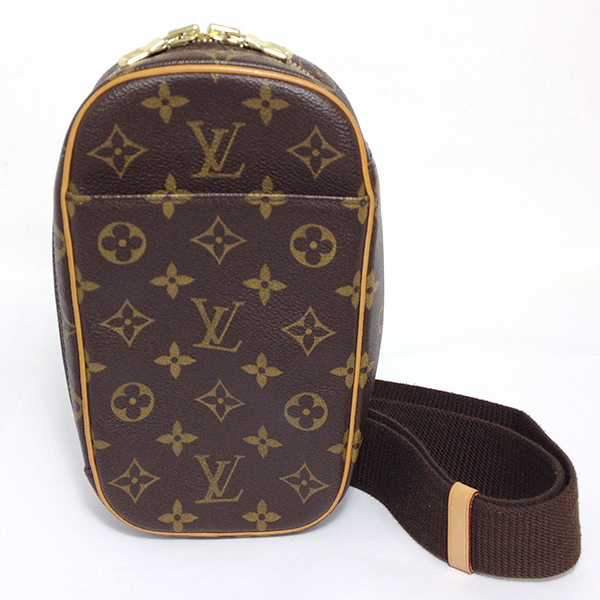 【特別訳あり特価】 モノグラム ルイヴィトン VUITTON 【中古】LOUIS ポシェット・ガンジュ ブラウン ウエストポーチ M51870  ポシェット