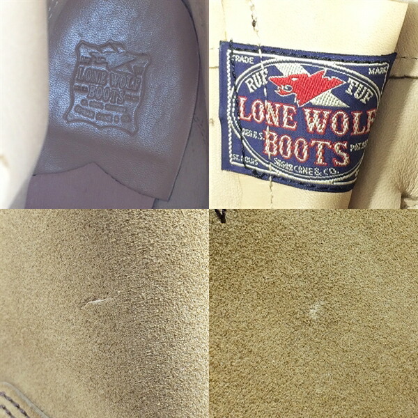 [ used ]LONE WOLF loan Wolf engineer boots LW00300 26.5cm degree beige group Cat's tsu way sole men's 