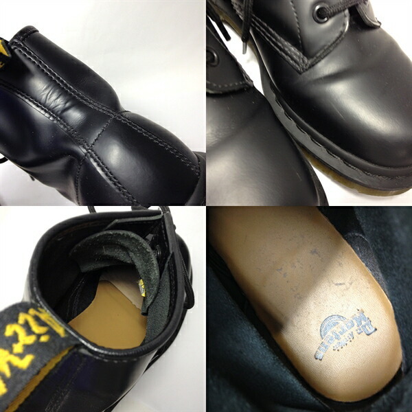 【美品】【中古】Dr.Martens 101 ドクターマーチン 6EYE BOOT 6ホール ブーツ 25cm メンズ レディース ブラック_画像4