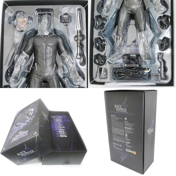 【中古】マーベル BRACK PANTHER ブラックパンサー 1/6 スケールフィギュア MMS470_画像3