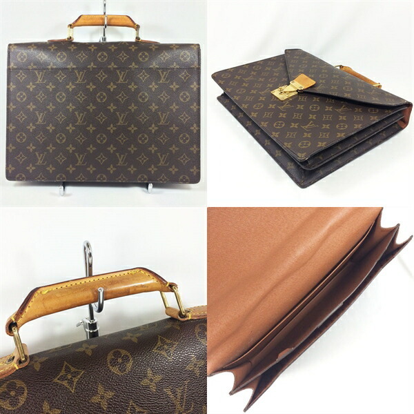 【中古】 LOUIS VUITTON ルイヴィトン モノグラム セルヴィエット・コンセイエ ビジネスバッグ ブリーフケース M53331_画像2