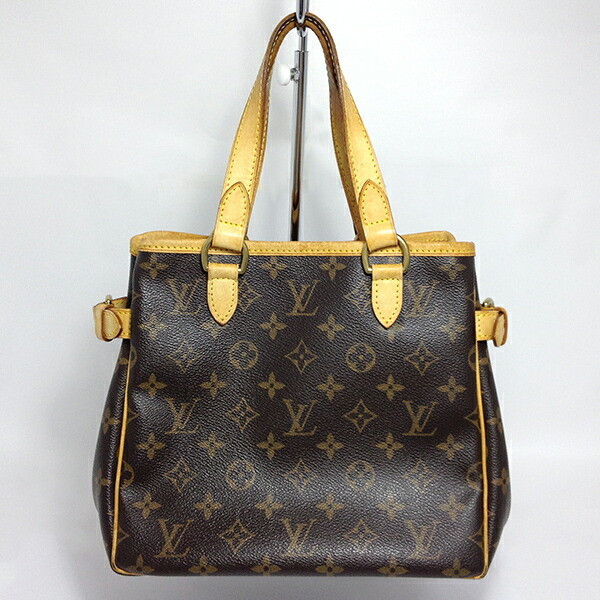 【中古】LOUIS VUITTON ルイヴィトン モノグラム バティニョール M51156 ハンドバッグ ブラウン系_画像1